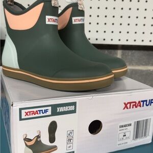 XTRATUF Women's Winter & Rain Boots - Green and Tan